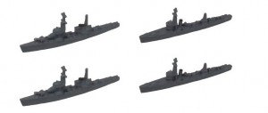 海防艦丙型×2+掃海艇×2